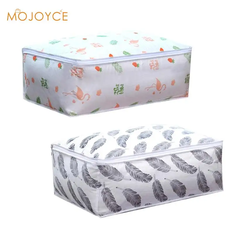 

Flamingo Shape Quilt Storage Bag Home Clothes Quilt Pillow Blanket Storage Bag Large Luggage Organizer Bag Dampproof Sorting