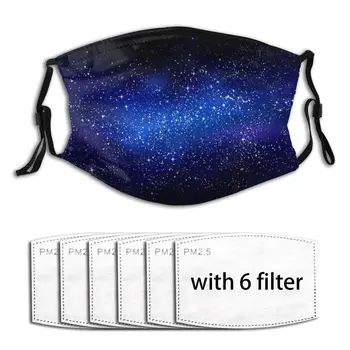 

Outer Space Starry Washable Reusable Anti Haze Woman Men Mouth Mouth-muffle Organizer Dust Mouth Masks cover With filter