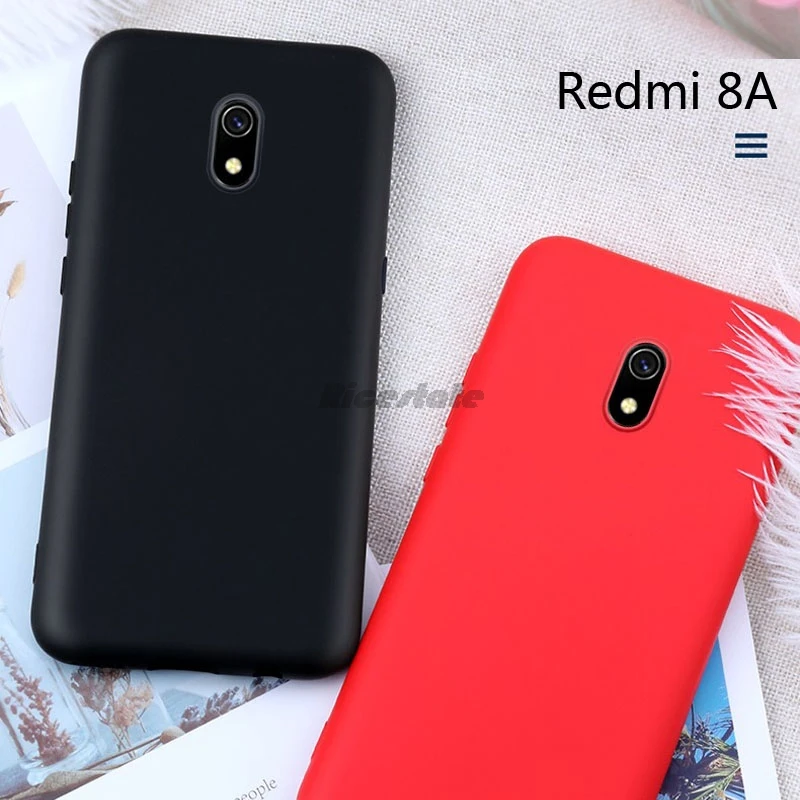 Для Redmi 8A Ультратонкий матовый однотонный чехол Redmi8A искусственный Цвет ТПУ для
