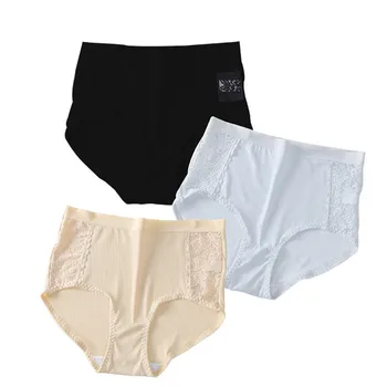 

3Pcs/Lot Women's Briefs Comfortable High Waist Sexy Seamless Underwear Solid Color Women Sexy Ultra-thin Panties Intimates Lady