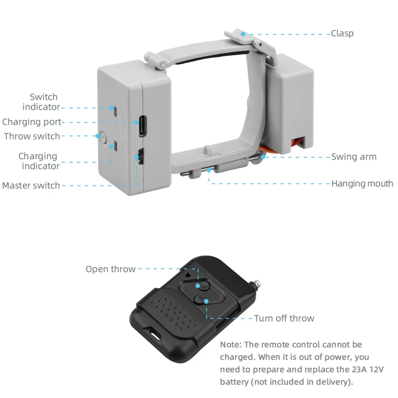 Canhão de ar para Dji Sistema de Queda de ar Isca de Casamento Entrega da Vida Mavic Mini Presente Resgate 2 1 se - Image 3
