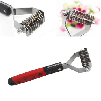

Pet Dog Brush Comb Dematting Grooming Deshedding Trimmer Tool Pets Cat Hair Fur Removal Brushes Metal Rake 10/13/17 Blades