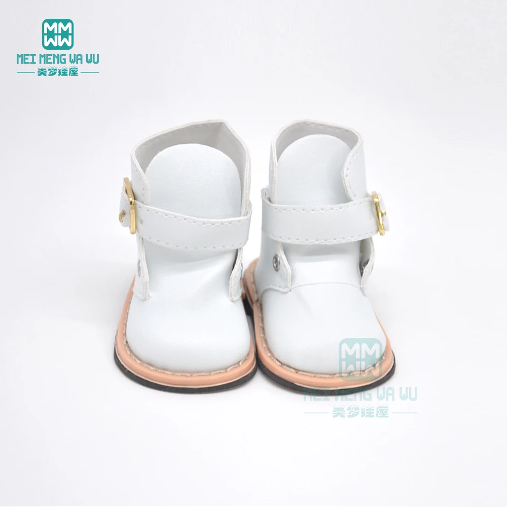 7.5*4.5cm Baby shoes for doll Thick woolen Boots fit 43 cm new born doll accessories and american for doll shoes doll accessories