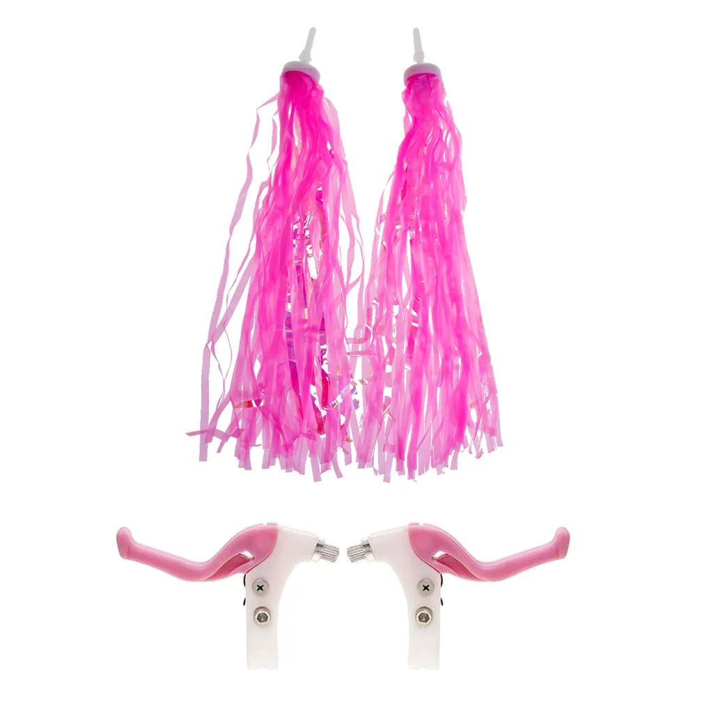 Kids Girls Boys Bicycle Bike Streamers Handlebar Grip Tassels, Easy Attachment to Cycle's Handlebars with Brake Levers
