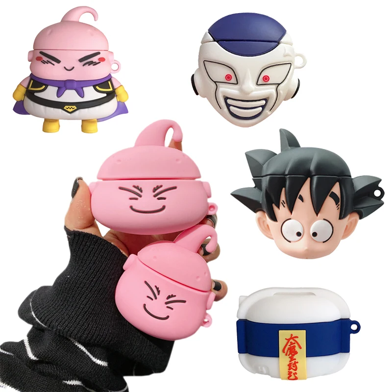 Чехол Kawaii Cartoon Majin Buu Airpods 2/Pro беспроводная гарнитура силиконовый мягкий защитный