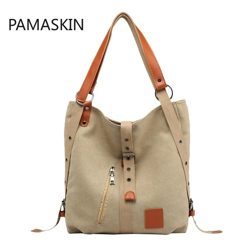

Women Canvas Backpacks 2020 New Multifunctional Leisure Women's Backpacks Large Capacity Backpack Rucksacks