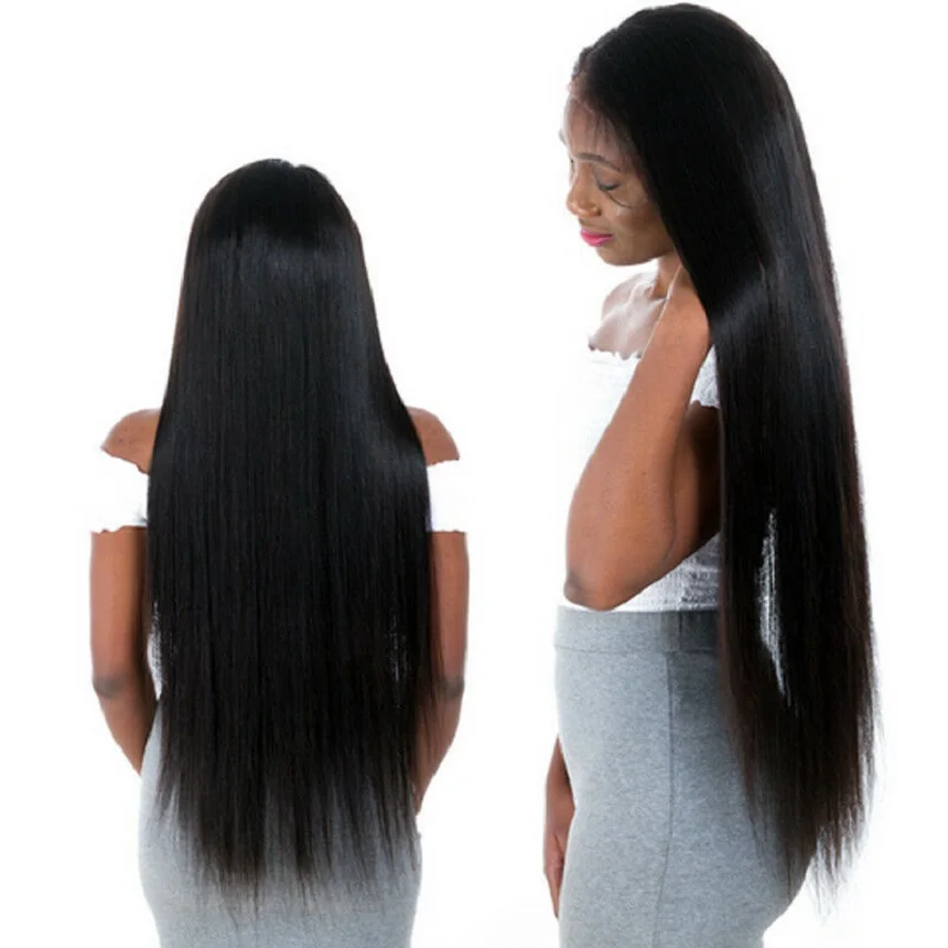 KING BRILLIANT 5X5 Silk Base Lace Front Wig Long Brazilian Silky Straight Human Hair Wig For Women
