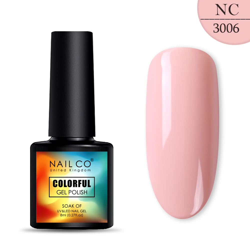 NAILCO, 8 мл, 130 цветов, Гель-лак для ногтей Lucky color, Гель-лак для ногтей, дизайн ногтей, Гель-лак Esmalte Nails Lak Hybrid Soak Off - Цвет: 3006