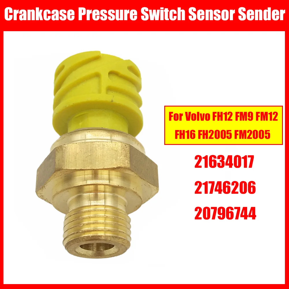 

Auto Crankcase Pressure Switch Sensor Sender For Volvo FH12 FM9 FM12 FH16 FH2005 FM2005 21634017 21746206 20796744