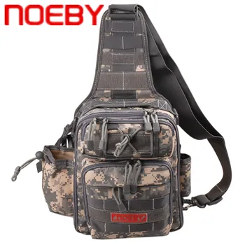 

NOEBY Fishing Bag 28*21*9.5cm Waterproof Sports Single Shoulder Fishing Tackle Backpack Crossbody Messenger Sling Bags Pesca