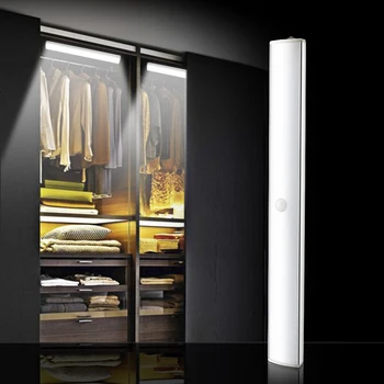 

Dimmable Human Body Motion Sensor Cabinet Light Push-button Switch USB Charging 88leds LED Camping Lights