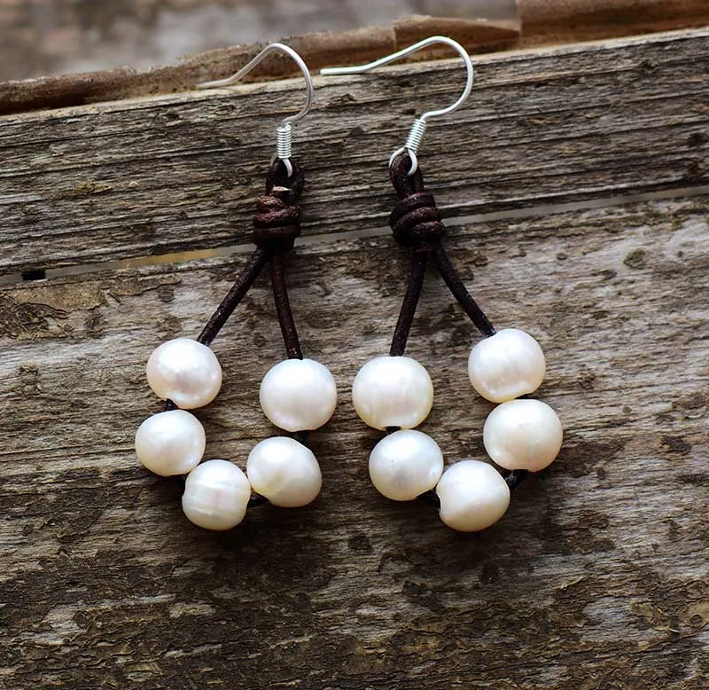 Women Pearl Earrings Freshwater Pearls Bohemia Earrings Designer Elegant Earrings Classic Wedding Jewelry Dropshipping