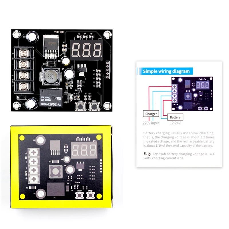 Топ Vhm-003 модуль управления зарядкой цифровой светодиодный дисплей для хранения литиевая батарея зарядное устройство управление переключатель защитная плата