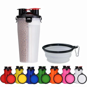 2 in 1 Travel Food Water Bottle