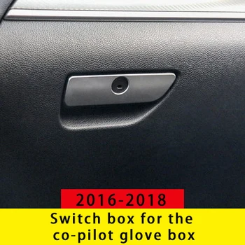 

For Ford Explorer 2016-2019 Switch box for the co-pilot glove box chrome molding trim 1pc