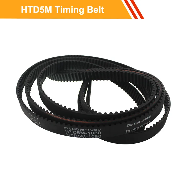 

HTD5M Closed loop Timing Belt 1025/1035/1040/1050/1105/1115mm Transmission Belt 10/15/20/25mm Belt Width Rubber Belts Round