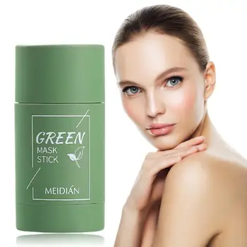 

40g Green Tea Blackhead Removal Cleansing Solid Mud Repair Cleansing Care Pores Cream Acne Mask Soothing Shrinking