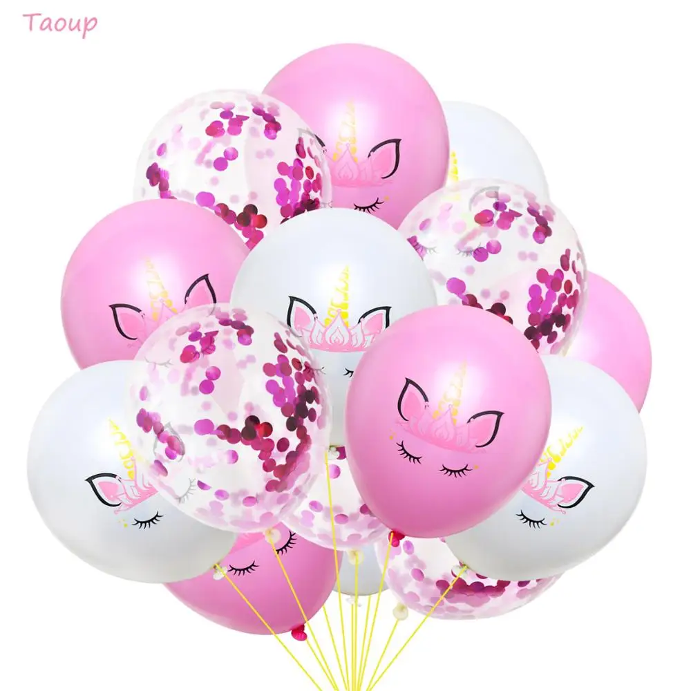 Taoup 1 шт. ручной мультфильм Единорог воздушный шар из фольги аксессуары для