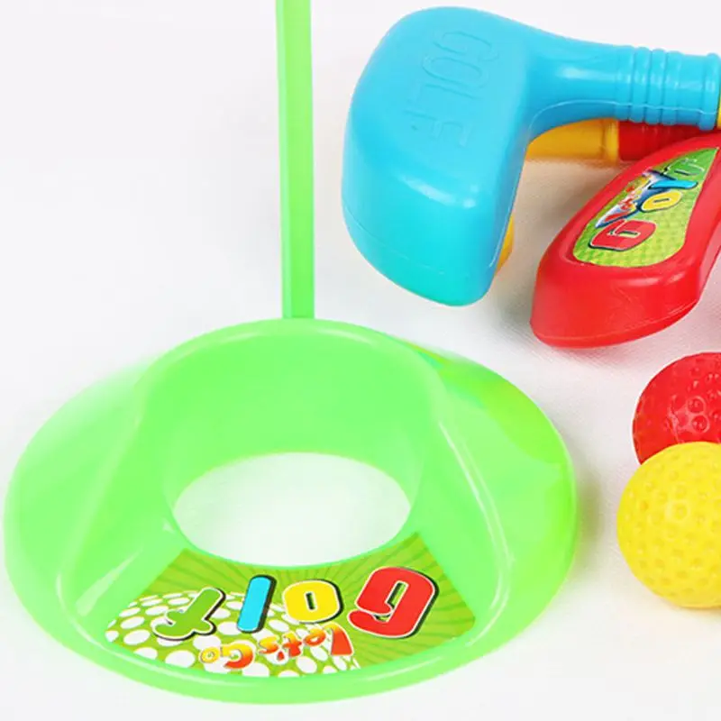 Kids Golf Set Plastic Mini Putter Golf Club Toy Child Outdoors Funny Sports Game R7RB