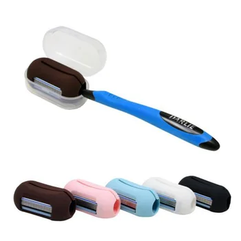 

Portable Silicone Shaving Razor Multifunctional Travel Toothbrush Head Protector Cover With Razor Travel Hiking For Man