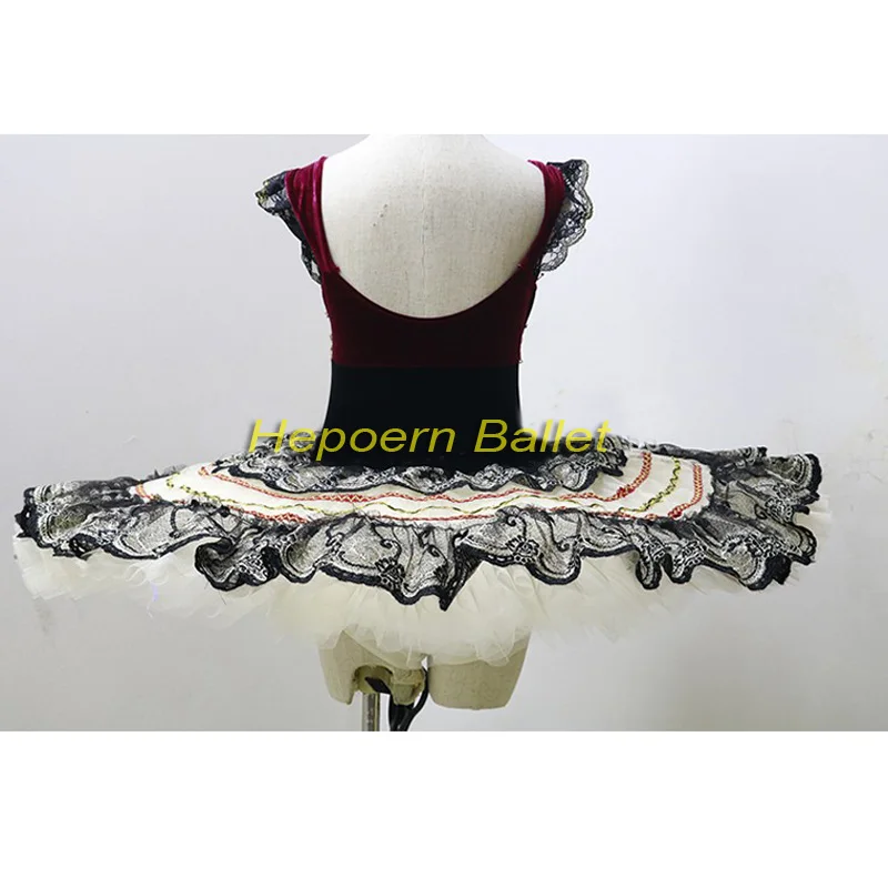 New Arrive Black color Swan Ballet costume with La Esmeralda, Professional Adult or children ballet TUTU for Competition
