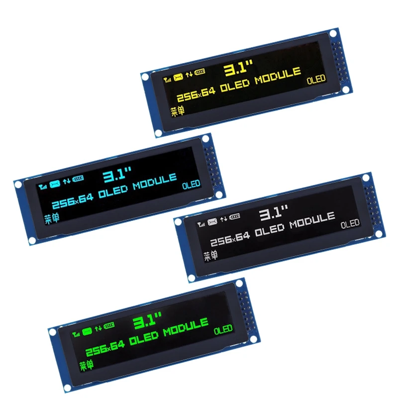 TZT Echtes OLED-Display 3,12 Zoll 256 x 64 25664 Punkte Grafik-LCD-Modul-Display LCM-Bildschirm SSD1322-Controller – Detail 4