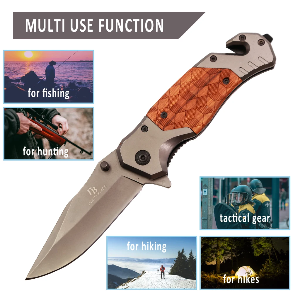 8 &quot57HRC ножи Самозащита Походный нож охотничьи инструменты для улицы EDC барбекю