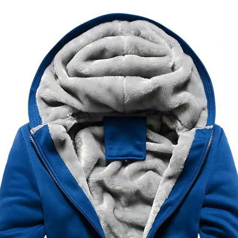 Generico Felpa Zip Uomo,Felpa Uomo con Zip e Cappuccio, Felpa in Pile Taglie Forti Leggera Hoodie Tasche Laterali Cerniera Integrale Morbido per Jogging e Trekking Marrone L
