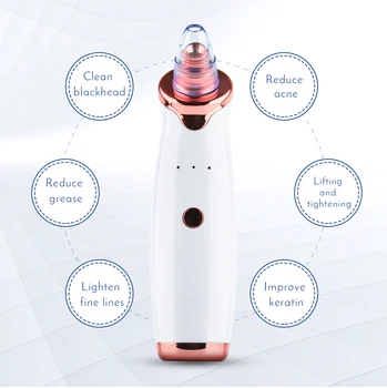 

Electric Blackhead Vacuum Machine Nose Facial Pore Cleaner Spot Acne Removal Machin Pimple Extractor Beauty Skin Cleaner Machine