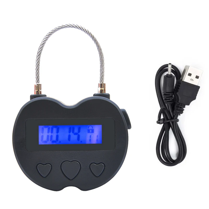 USB Rechargeable Digital Time Lock Equipment Bondage Timer Lock Safe Handcuff Bdsm Sex Shop Erotic Accessorie Adult Game Sex Toy
