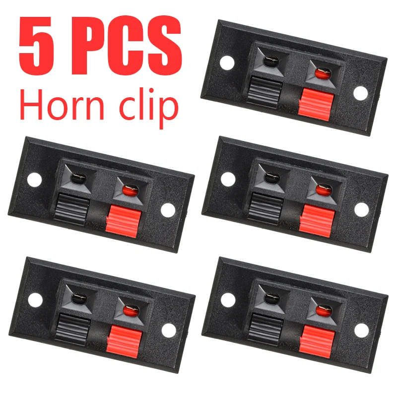 

2 Positions Push In Jack Spring Load Audio Speaker Terminals Panel Connector High Quality Connecter Terminal Breadboard Clip