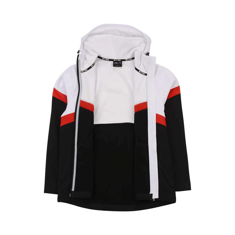 Li-Ning, мужские спортивные ветровки, ветровка, зимняя флисовая водонепроницаемая куртка с Умной подкладкой, куртки AFDP503 MWF407
