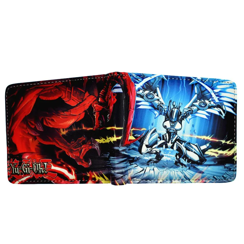Мультфильм Yu Gi Oh короткий кошелек Высокое качество PU мужской кошелек мальчик кошельки для монет - Цвет: YM1981705