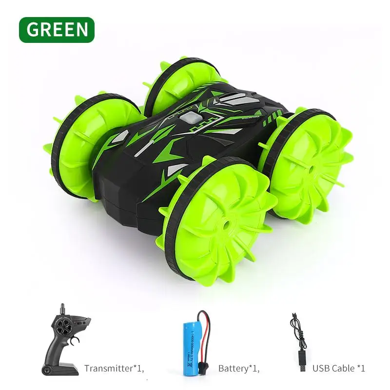 

D878 1:20 2.4G RC Stunt Car Land Water Double Side Remote Control Vehicle Toy