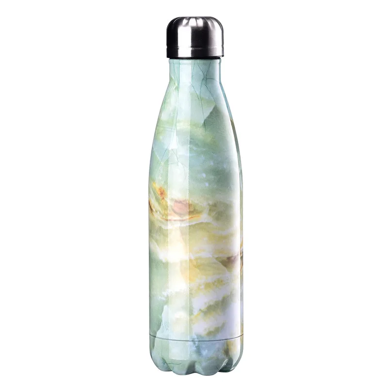 Кокс Бутылка Термокружка мраморный модный подарок для воды на каждый день