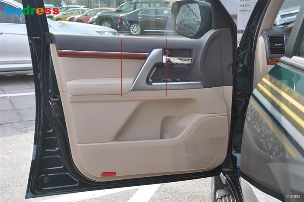 For Toyota Land Cruiser LC200 FJ200 Second facelift 2016 2017 2018 2019 2020 ABS Matte Car Inner Armrest Panel Cover Trim 4pcs | Автомобили