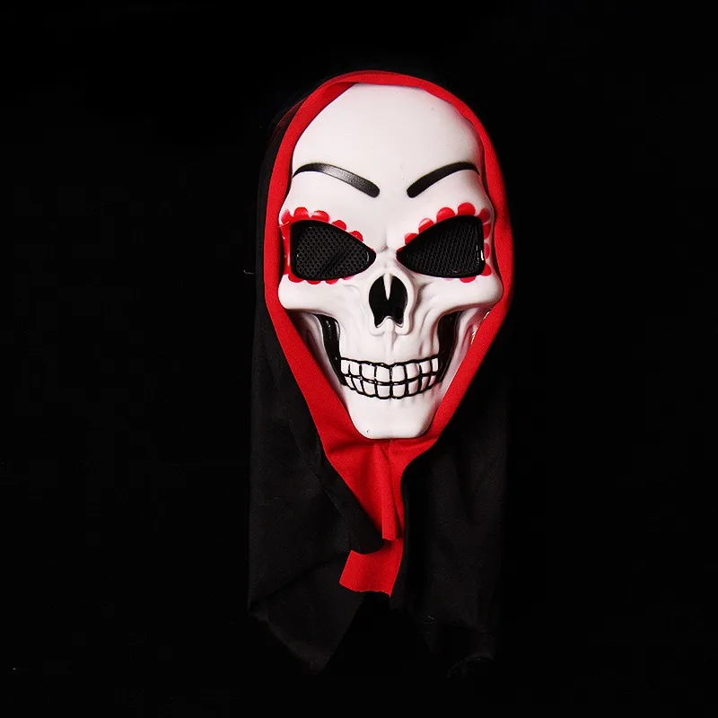 Жуткая латексная маска с волосами страшная маска на Хеллоуин подростковый взрослый игровой латексный, реалистичный Сумасшедший вечерние реквизит маска на Хеллоуин - Цвет: WB1085A8