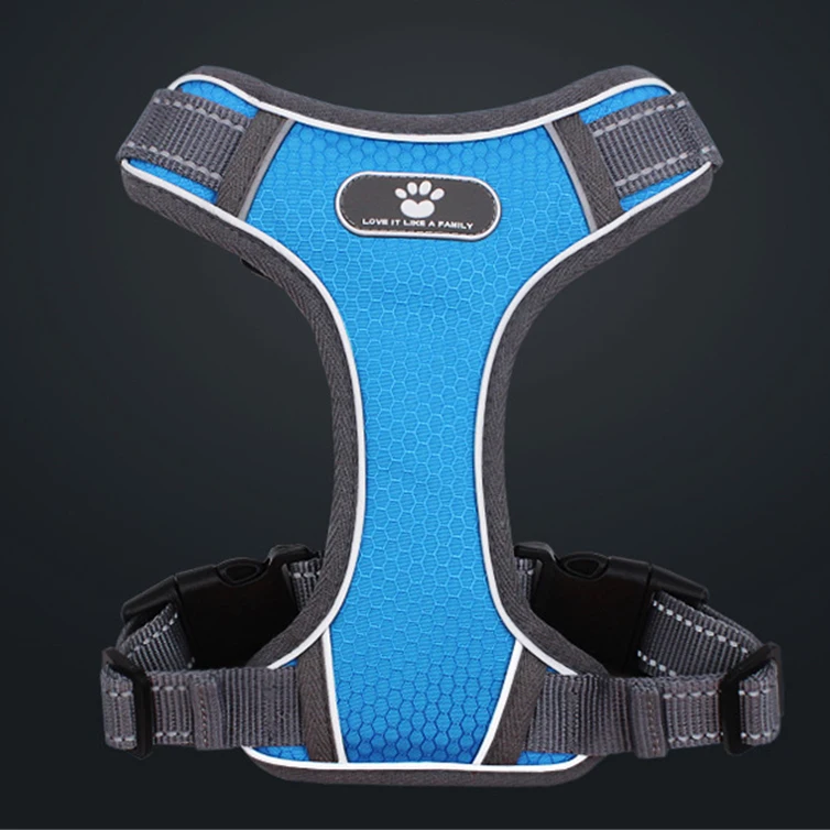Dog Harness Vest Adjustable Reflective Breathable Mesh Harnesses For Medium Large Dog Breast-band Husky Alaskan Pet Accessories (25)