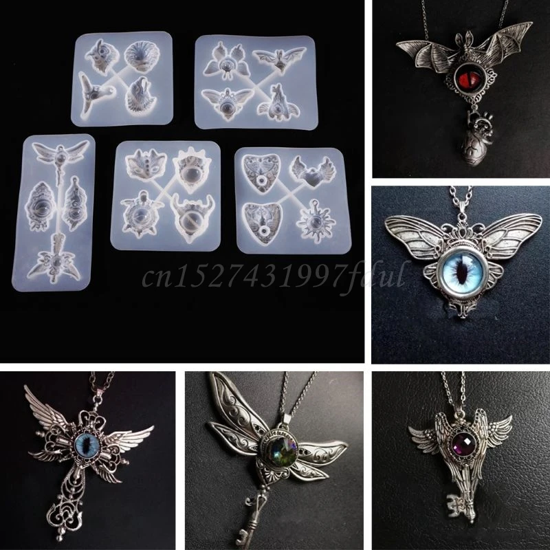 Crystal Epoxy Resin Mold Devil Eye Pendant Casting Silicone Mould