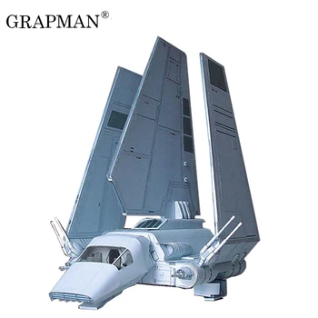 

22cm High Star Wars Empire Lammda Shuttle Aircraft 3DPaper Model Handmade Airplane Papercraft Toy