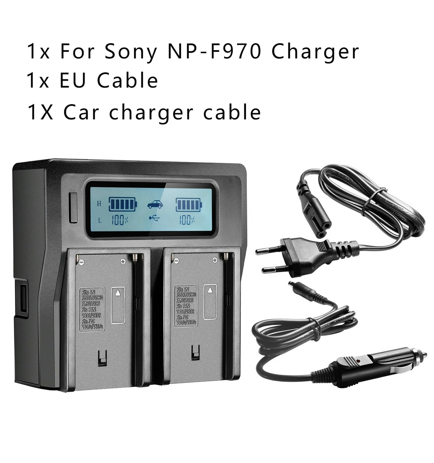 Batteria NP-F750 6000mAh Con USB - Compatibile Sony, Luci LED E Monitor Video - Foto 12