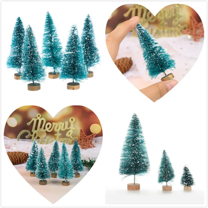 Мини Рождественская елка кукольный домик миниатюра отделанные маленькой