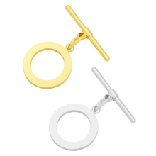 

Brass Toggle OT Clasp Jewelry Connector Genuine Gold Plated Zirconia Fastener Wholesale Jewelry Components and Findings cnta044