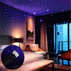 USB Star Projector Night Light Romantic Starry Sky Projector Car Light Portable Decorative Auto Roof Light for Bedroom Party