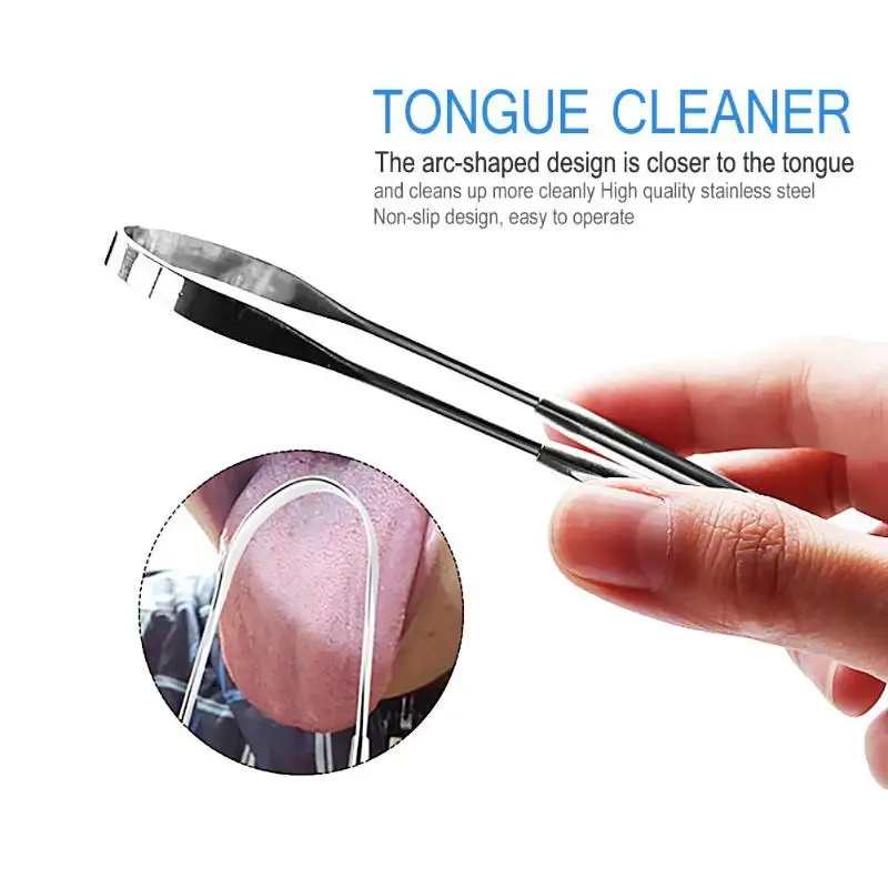 1PCSTongueBrushTongueCleanerScraperCleaningTongueScraperForOralCareOralHygieneKeepFreshBreathMakerHygieneCare