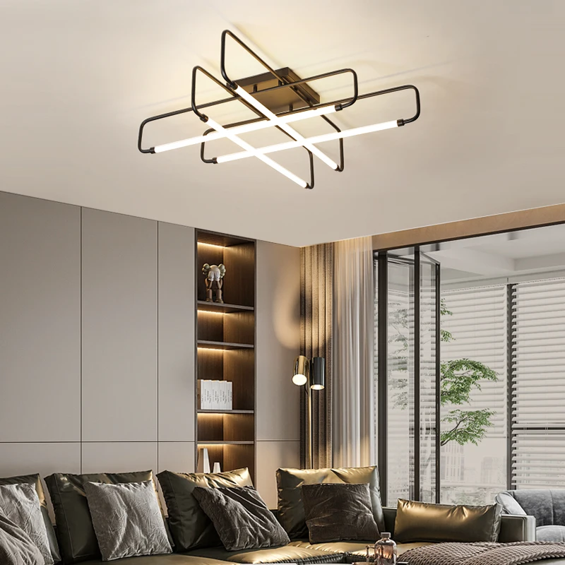 Loft Nordic Ceiling Lights for home Bedroom lustre de plafond Black Gold Modern LED Ceiling lamp for Living room Study room
