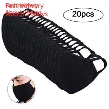 

20PC Anti-dust Reusable Cotton Mouth Face Masks Mouth Cover for Man and Woman Masks For Germ Protection Reusable Mask
