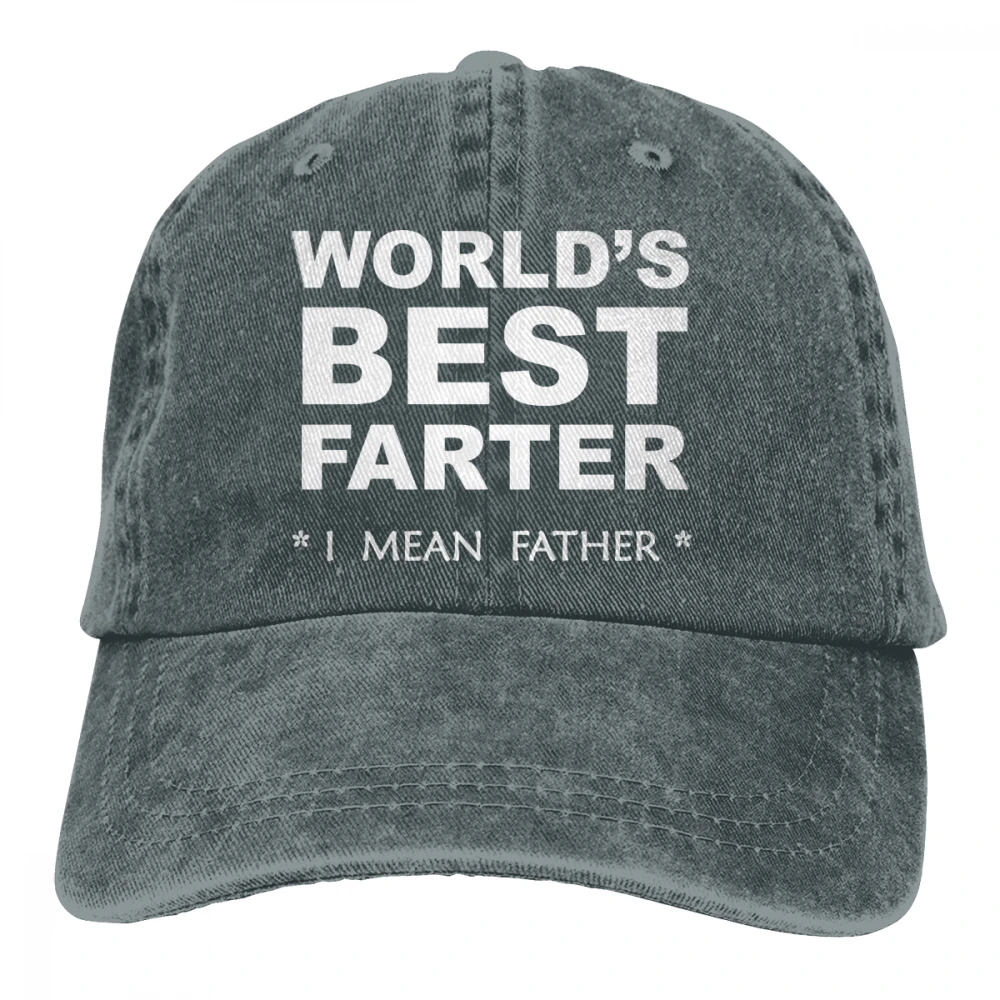 Лучший в мире фартер I Mean Father Casquette черный унисекс Мужские Женские джинсовые бейсболка с ремешком кепки Регулируемая шляпа для гольфа папа