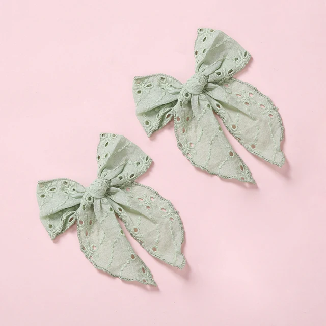 2Pcs Hair Pins For Baby Girls Hair Clips Bows Barrette Princess Clip Children Kinder Haar Accessoires Jacquard Hairpin Hairgrip 7
