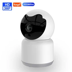 Tuya wifi câmera ip 3mp hd câmera de vigilância de vídeo de segurança em casa rastreamento automático ir visão noturna inteligente monitor do bebê ycc365plus